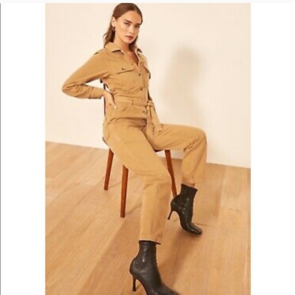 🆕 REFORMATION Boiler Kendall Jumpsuit in Desert